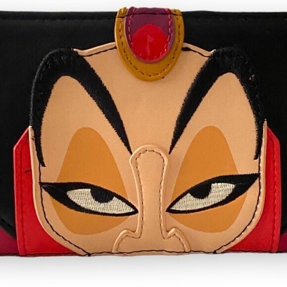 Loungefly Disney Aladdin Jafar Faux Leather Flap Bi-Fold Wallet Villain - Picture 5 of 9